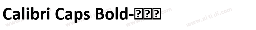 Calibri Caps Bold字体转换